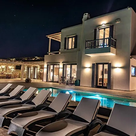 Exquisite Mykonos | Belvedere | 5 Bedrooms | Private Pool With Stunning Sea Views | Outdoor Lounge & Dining Area | Bbq | Villa