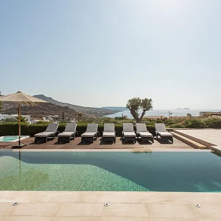 Villa Exquisite Mykonos | Belvedere | 5 Bedrooms | Private Pool With Stunning Sea Views | Outdoor Lounge & Dining Area | Bbq | Kalafatis