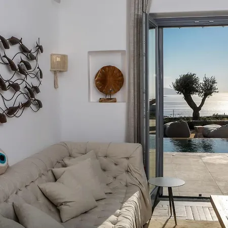 Villa Exquisite Mykonos | Belvedere | 5 Bedrooms | Private Pool With Stunning Sea Views | Outdoor Lounge & Dining Area | Bbq | *